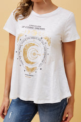 Caroline Morgan CG Moon Phases Print Tee