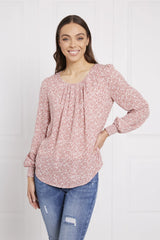 Caroline Morgan Ditsy Print Top