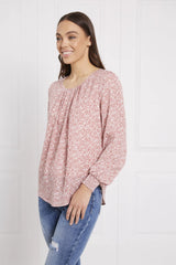 Caroline Morgan Ditsy Print Top