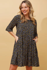 Caroline Morgan Floral Short Dress