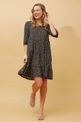 Caroline Morgan Floral Short Dress