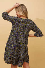 Caroline Morgan Floral Short Dress