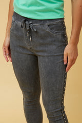 Caroline Morgan Side Stud Pant