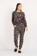 Caroline Morgan Leopard Leisure Set