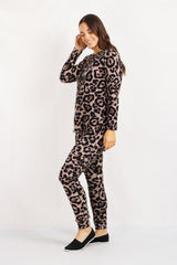 Caroline Morgan Leopard Leisure Set
