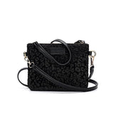 Meika 2 Way CrossBody Black Caviar Bag