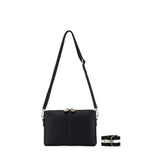 Kiara Black Caviar Crossbody/Clutch