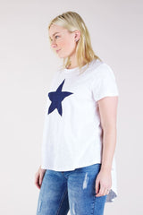 Caroline Morgan Star Print Tee