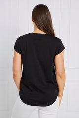 Caroline Morgan Beaded Vogue Tee