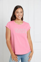 Caroline Morgan Beaded Vogue Tee
