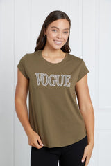 Caroline Morgan Beaded Vogue Tee
