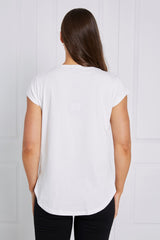 Caroline Morgan Beaded Vogue Tee