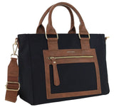 Pierre Cardin Two-Tone Nylon Tote Bag