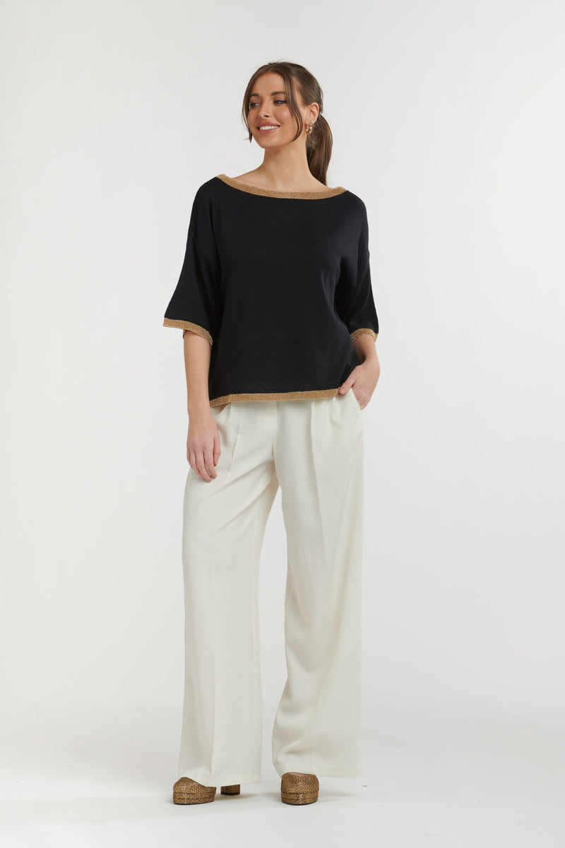 Urban Luxury Lurex Knit Top