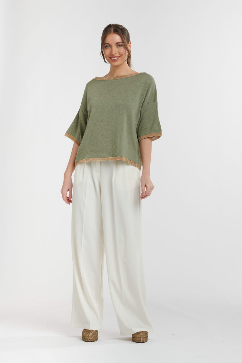 Urban Luxury Lurex Knit Top