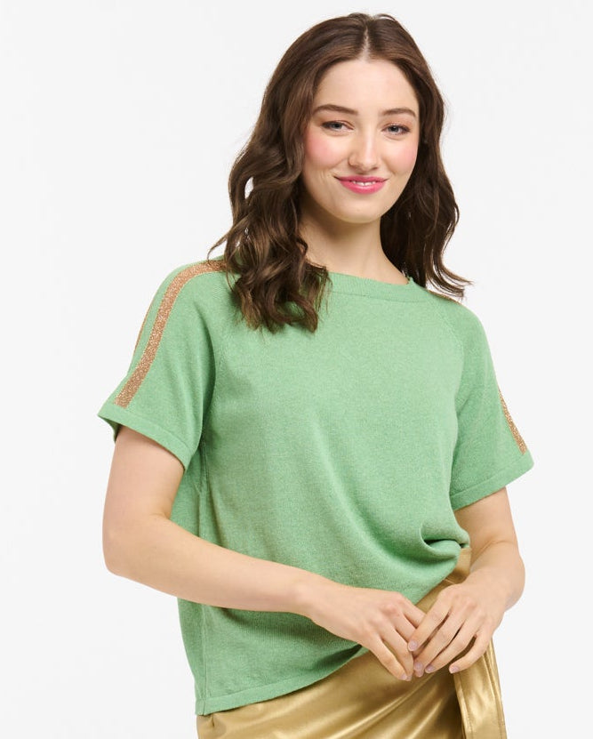 Urban Luxury Lurex Shoulder Top