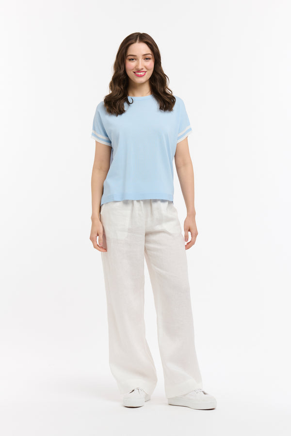 Urban Luxury Stripe Cuff Knit Top