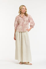 Urban Luxury Floral Embroidered Shirt