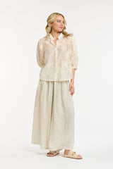 Urban Luxury Floral Embroidered Shirt