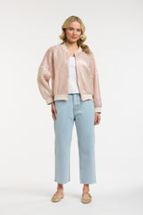 Urban Luxury Foiled Knit Bomber