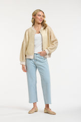 Urban Luxury Foiled Knit Bomber