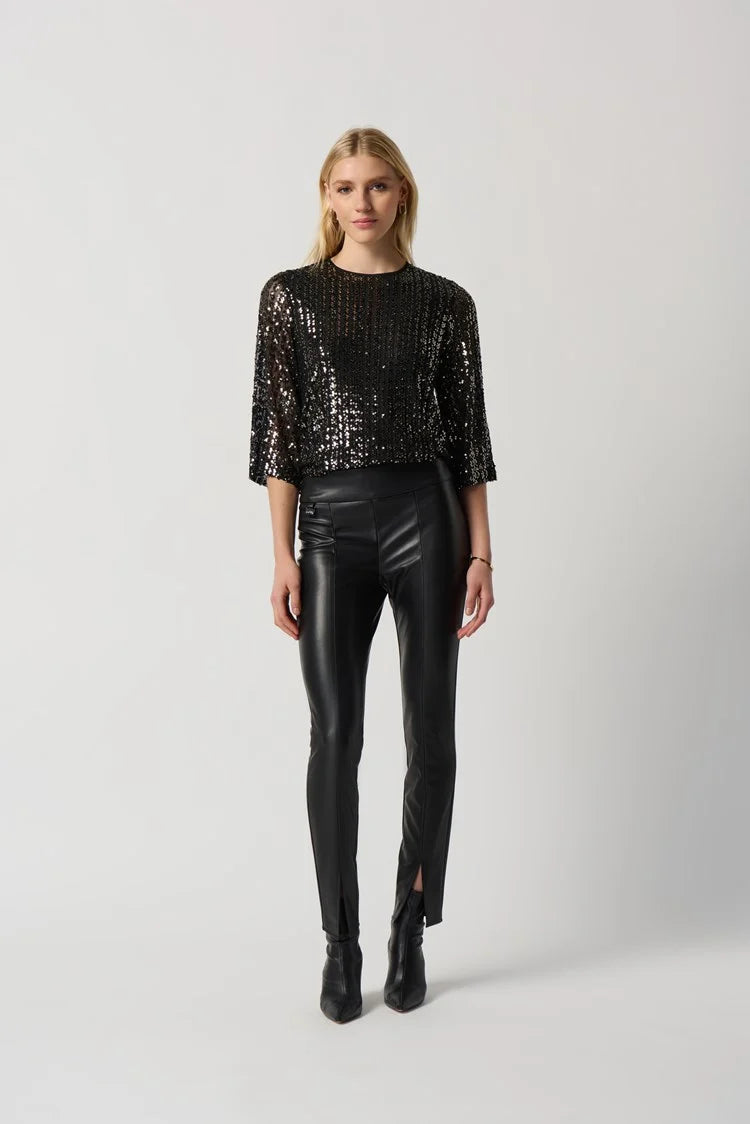 Joseph Ribkoff Sequin Boxy Top