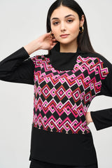 Joseph Ribkoff Cowl Neck Oversized Top
