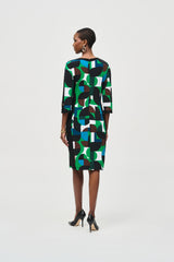 Joseph Ribkoff Bohemian Abstract Midi Dress