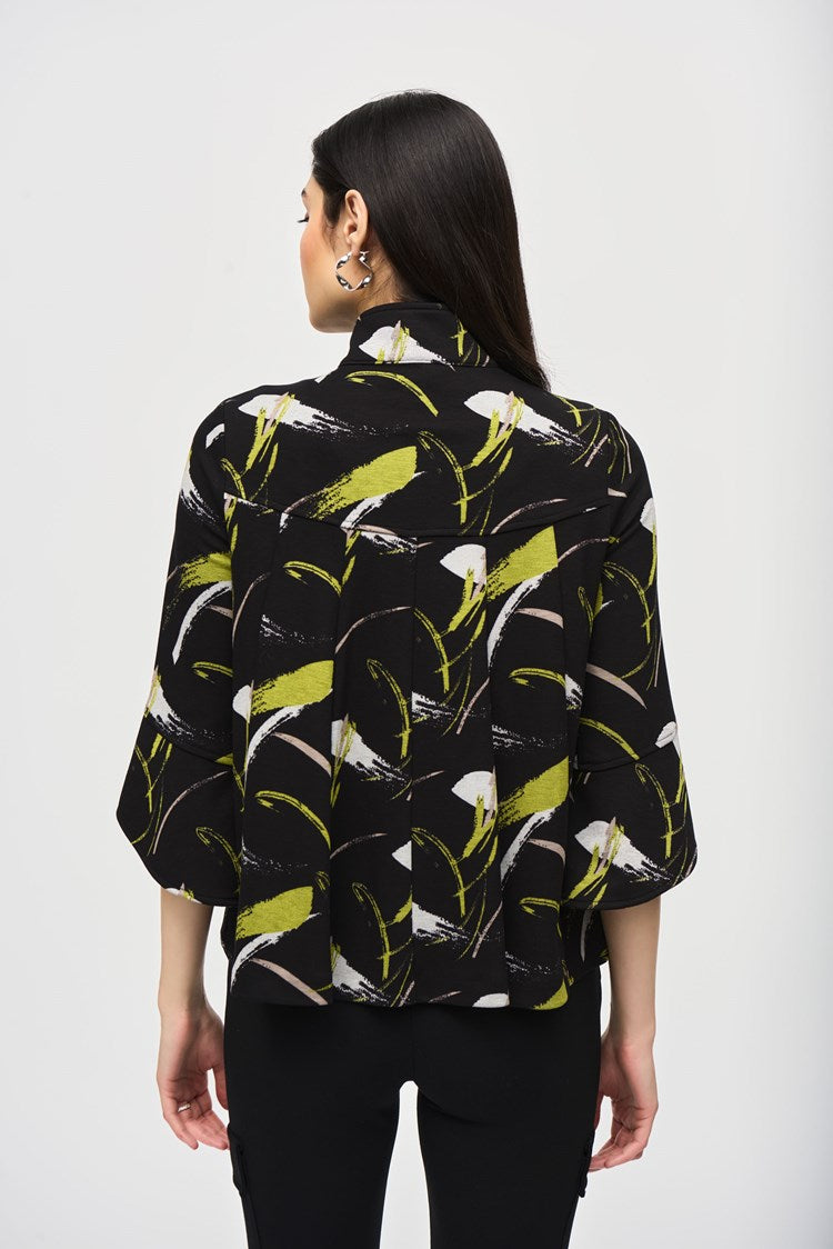 Joseoh Ribkoff Abstract Print Trapese Jacket