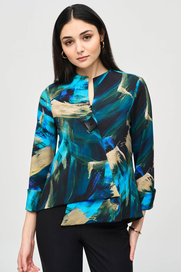 Joseph Ribkoff Bohemian Brush Stroke Jacket