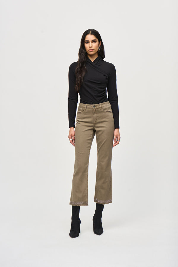 Joseph Ribkoff Cropped Straight Casual Trousers