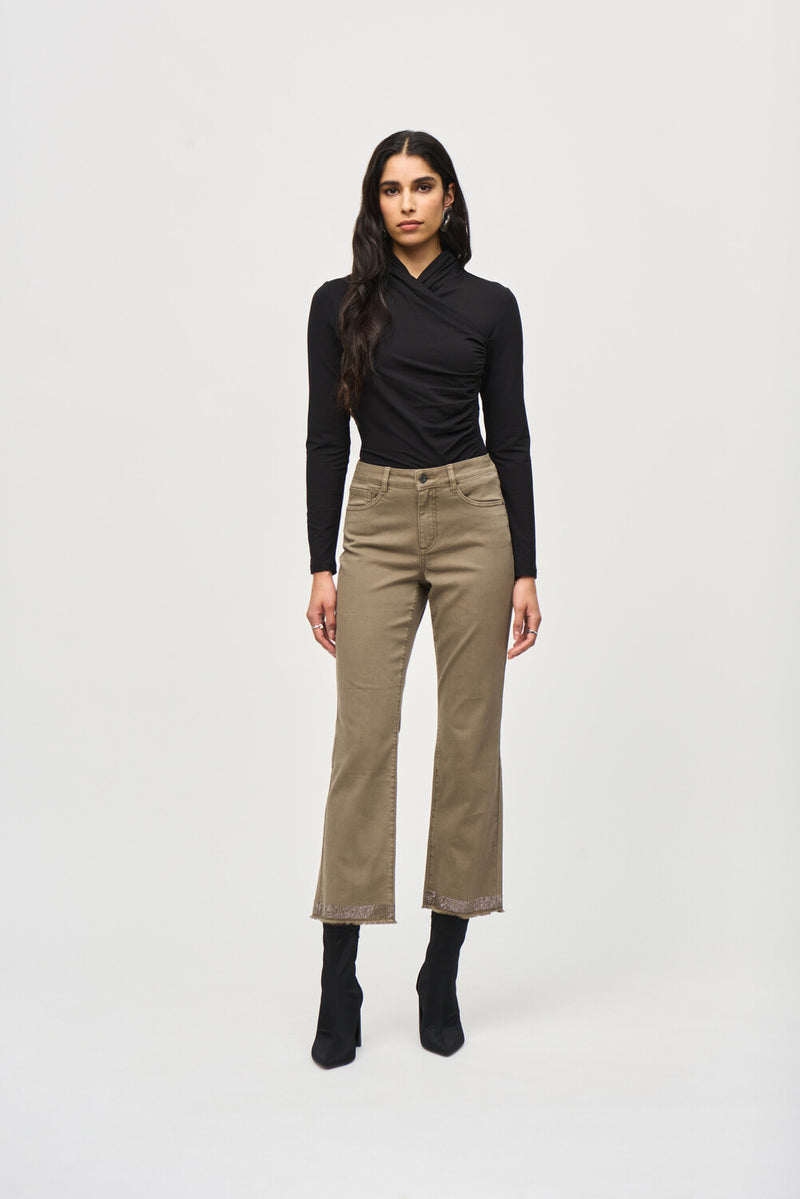 Joseph Ribkoff Cropped Straight Casual Trousers