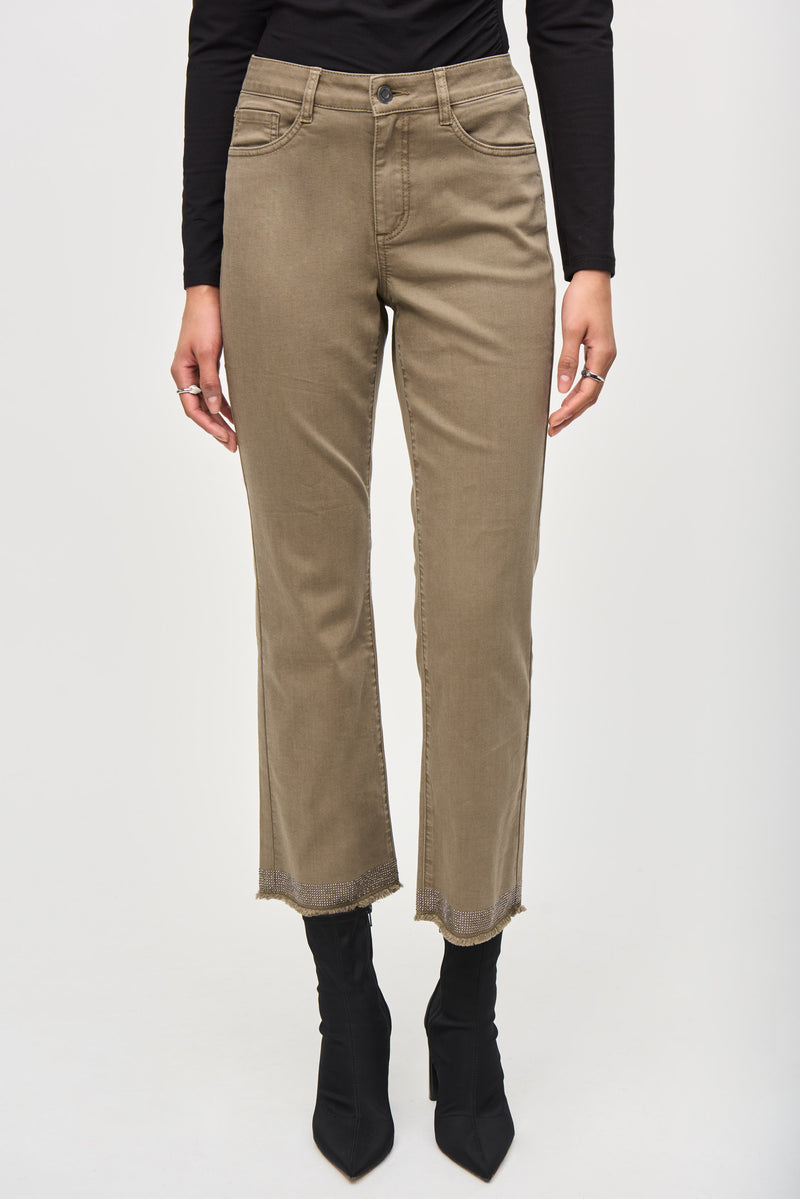 Joseph Ribkoff Cropped Straight Casual Trousers