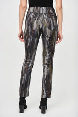 Joseph Ribkoff Abstract Print Classic Slim Pant