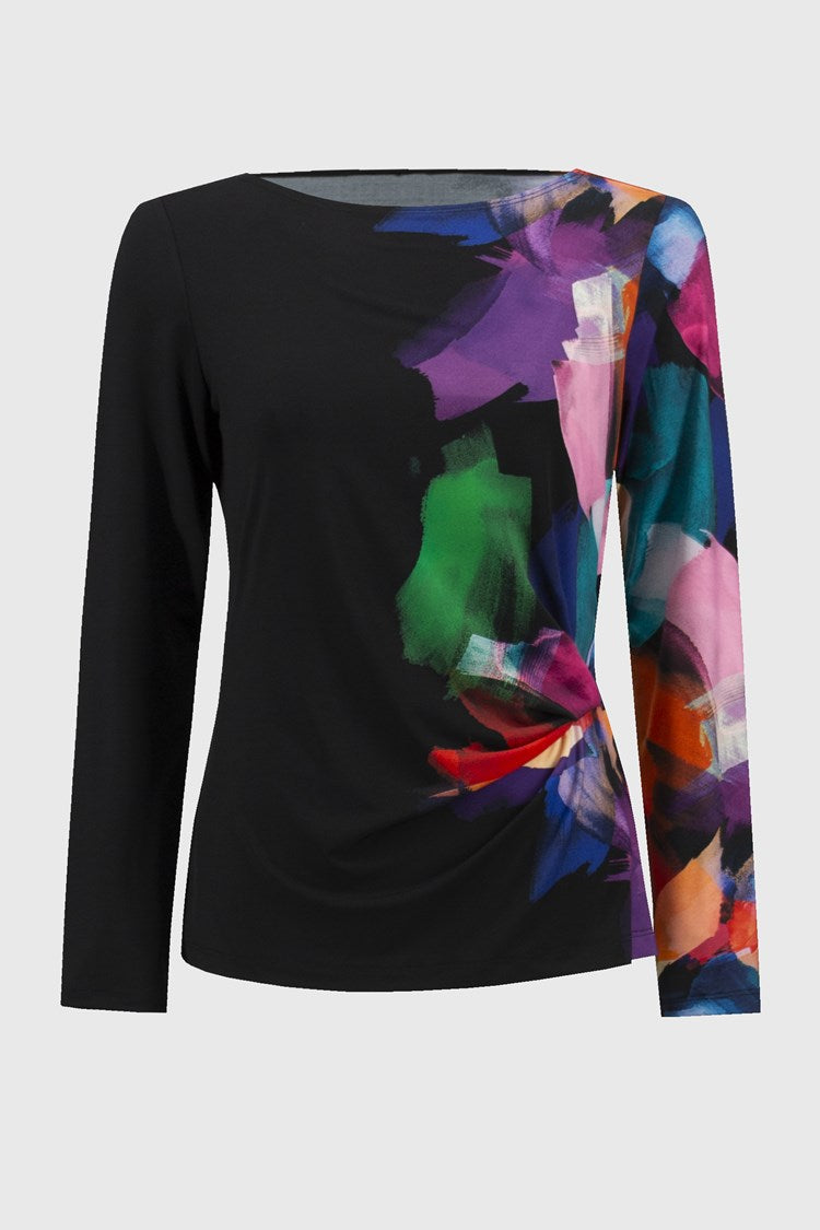 Joseph Ribkoff Abstract Print Top