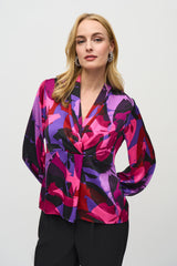 Joseph Ribkoff Knotted V-neck Pullover