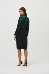 Joseph Ribkoff Satin Paisley Sheath Dress