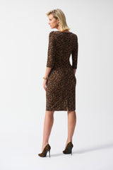 Joseph Ribkoff Animal Print Sheath Dress