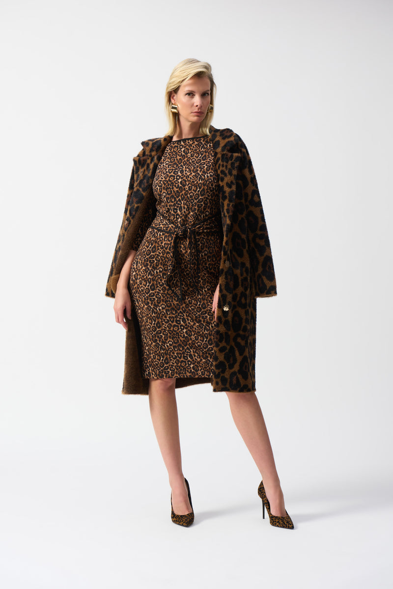 Joseph Ribkoff Animal Print Sheath Dress