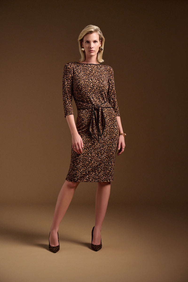 Joseph Ribkoff Animal Print Sheath Dress