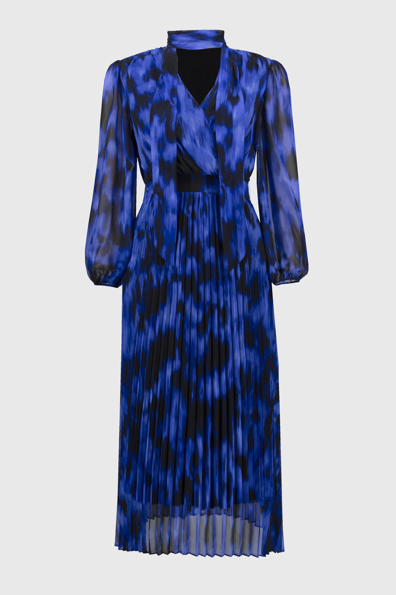 Joseph Ribkoff Chiffon Abstract Print Dress