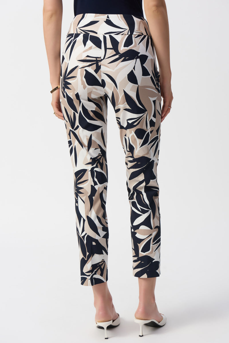 Joseph Ribkoff Tropical Print Slim Fit Pant