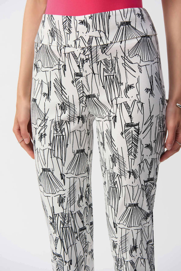 Joseph Ribkoff Print Slim Fit Pant