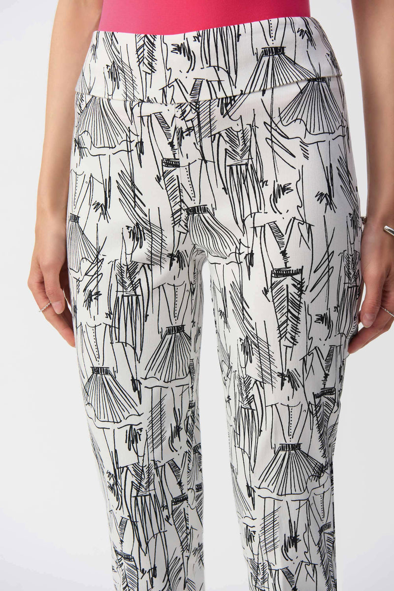 Joseph Ribkoff Print Slim Fit Pant