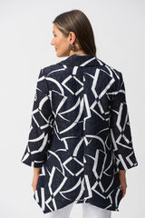 Joseph Ribkoff Jacquard Abstract Print Jacket