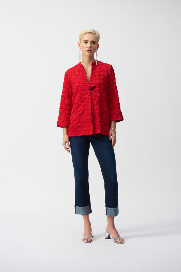 Joseph Ribkoff Bubble Jacquard Jacket