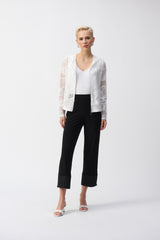 Joseph Ribkoff Detail Zip Pant