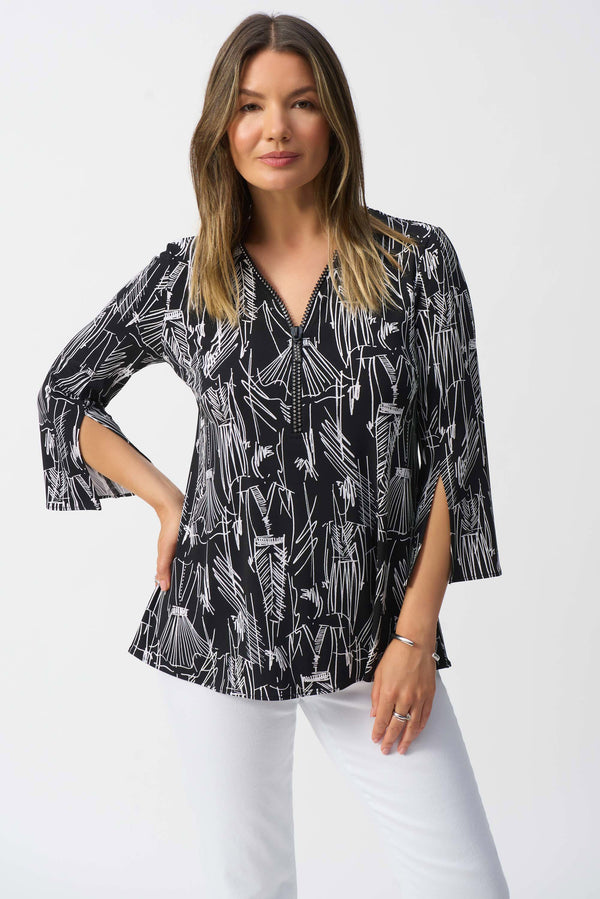 Joseph Ribkoff Print Fit and Flare Tunic