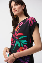 Joseph Ribkoff Tropical Print Top