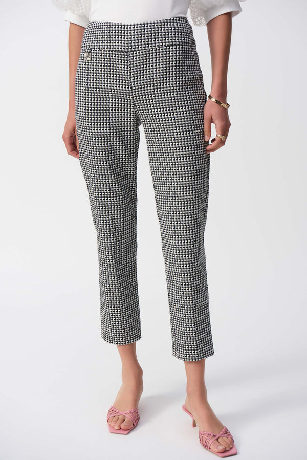 Joseph Ribkoff Geometric Crop Pant